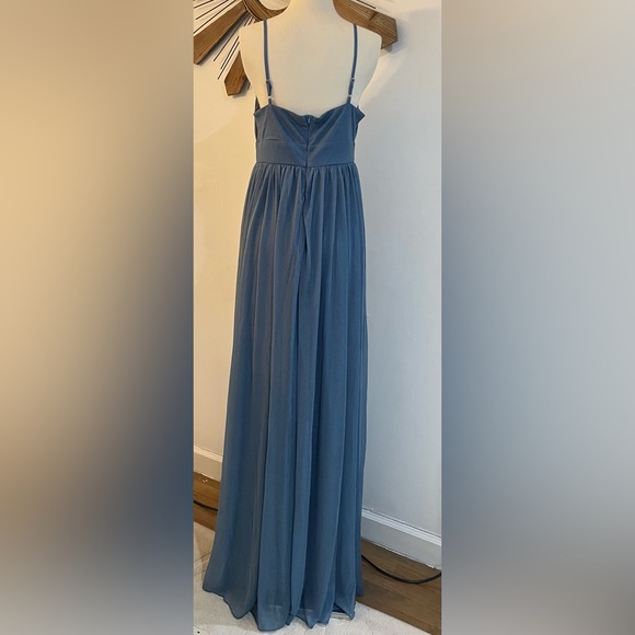 FEARIESTY Formal Blue Shimmer Dress Size L NWOT - Picture 5 of 5